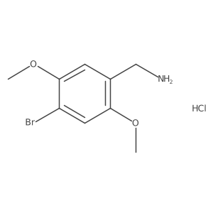 4-Bromo-2,5-dimethoxybenzylamine hydrochloride结构式