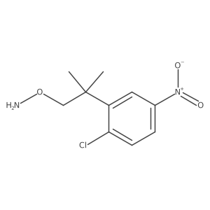 O-[2-(2-chloro-5-nitrophenyl)-2-methylpropyl]hydroxylamine结构式