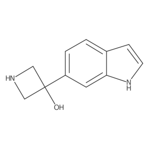 3-(1H-indol-6-yl)azetidin-3-ol Structure