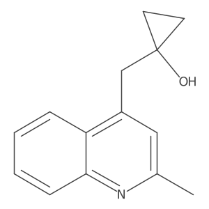 1-[(2-Methylquinolin-4-yl)methyl]cyclopropan-1-ol Structure