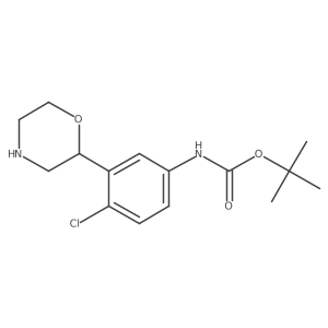 tert-butyl N-[4-chloro-3-(morpholin-2-yl)phenyl]carbamate Structure