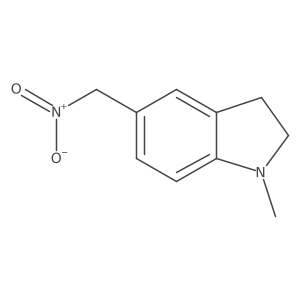 1-methyl-5-(nitromethyl)-2,3-dihydro-1H-indole结构式