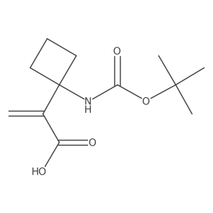 2-(1-{[(Tert-butoxy)carbonyl]amino}cyclobutyl)prop-2-enoic acid结构式
