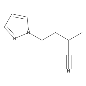 2-methyl-4-(1H-pyrazol-1-yl)butanenitrile Structure