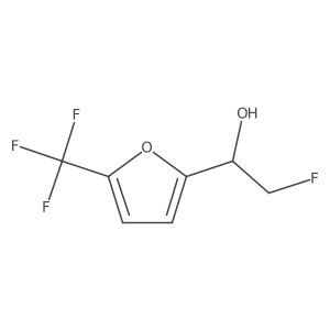 2-Fluoro-1-[5-(trifluoromethyl)furan-2-yl]ethan-1-ol Structure