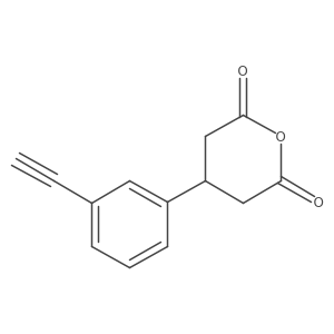 4-(3-Ethynylphenyl)oxane-2,6-dione Structure