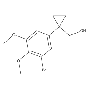 [1-(3-Bromo-4,5-dimethoxyphenyl)cyclopropyl]methanol结构式