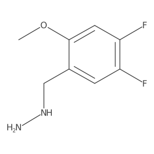 [(4,5-Difluoro-2-methoxyphenyl)methyl]hydrazine Structure