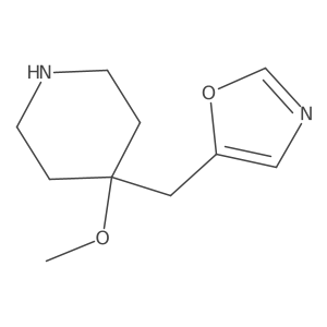 4-Methoxy-4-[(1,3-oxazol-5-yl)methyl]piperidine Structure