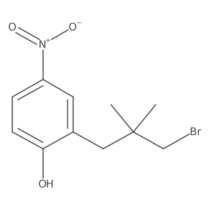 2-(3-Bromo-2,2-dimethylpropyl)-4-nitrophenol结构式