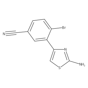 3-(2-Amino-1,3-thiazol-4-yl)-4-bromobenzonitrile Structure