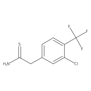 2-[3-Chloro-4-(trifluoromethyl)phenyl]ethanethioamide Structure