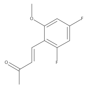 4-(2,4-Difluoro-6-methoxyphenyl)but-3-en-2-one结构式