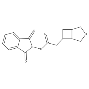 rac-1,3-dioxo-2,3-dihydro-1H-isoindol-2-yl 2-[(1R,5S)-3-oxabicyclo[3.2.0]heptan-6-yl]acetate Structure