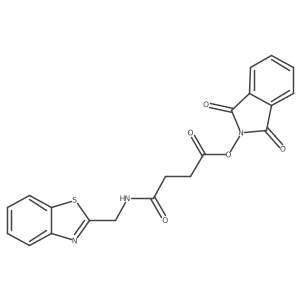 1,3-dioxo-2,3-dihydro-1H-isoindol-2-yl 3-{[(1,3-benzothiazol-2-yl)methyl]carbamoyl}propanoate结构式
