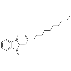 1,3-dioxo-2,3-dihydro-1H-isoindol-2-yl 2-(octyloxy)acetate结构式