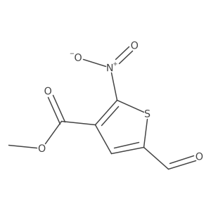 Methyl 5-formyl-2-nitrothiophene-3-carboxylate Structure