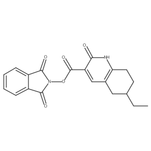 1,3-dioxo-2,3-dihydro-1H-isoindol-2-yl 6-ethyl-2-oxo-1,2,5,6,7,8-hexahydroquinoline-3-carboxylate结构式
