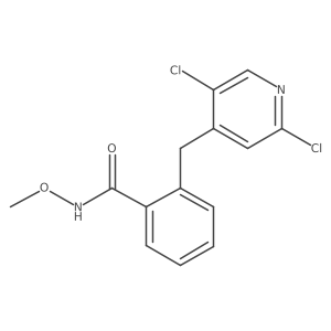2-[(2,5-Dichloro-4-pyridinyl)methyl]-N-methoxybenzamide Structure
