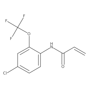 N-[4-chloro-2-(trifluoromethoxy)phenyl]prop-2-enamide Structure