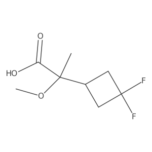 2-(3,3-Difluorocyclobutyl)-2-methoxypropanoic acid结构式