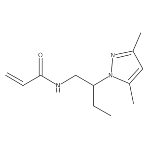 N-(2-(3,5-Dimethyl-1H-pyrazol-1-yl)butyl)acrylamide结构式
