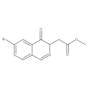 Methyl 2-(7-bromo-1-oxophthalazin-2-yl)acetate结构式