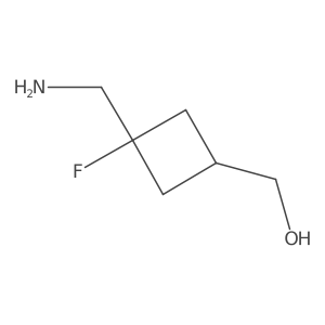 [(1r,3r)-3-(Aminomethyl)-3-fluorocyclobutyl]methanol结构式