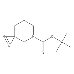Tert-butyl 1,2,5-triazaspiro[2.5]oct-1-ene-5-carboxylate结构式