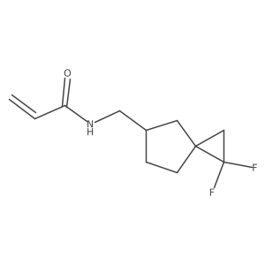 N-[(2,2-Difluorospiro[2.4]heptan-6-yl)methyl]prop-2-enamide Structure
