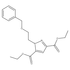 diethyl 1-(2-(benzyloxy)ethyl)-1H-pyrazole-3,5-dicarboxylate结构式