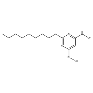 N2,N4-Dihydroxy-6-(octylthio)-1,3,5-triazine-2,4-diamine Structure