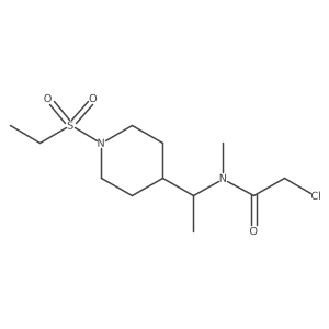 2-Chloro-N-[1-(1-ethylsulfonylpiperidin-4-yl)ethyl]-N-methylacetamide Structure