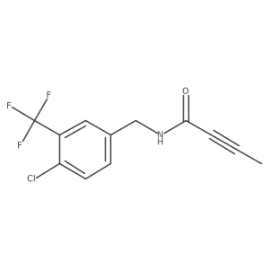 N-{[4-chloro-3-(trifluoromethyl)phenyl]methyl}but-2-ynamide Structure