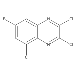 2,3,5-Trichloro-7-fluoroquinoxaline Structure