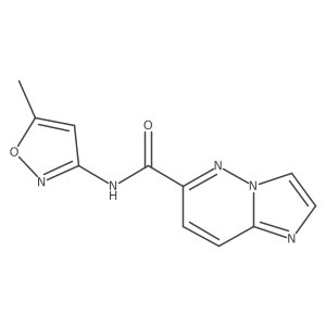 N-(5-Methyl-1,2-oxazol-3-yl)imidazo[1,2-b]pyridazine-6-carboxamide Structure