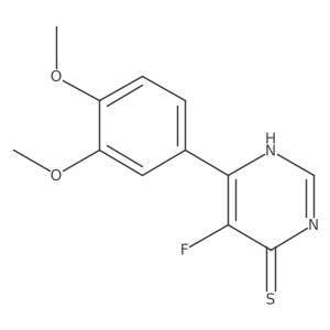 6-(3,4-Dimethoxyphenyl)-5-fluoropyrimidine-4-thiol结构式