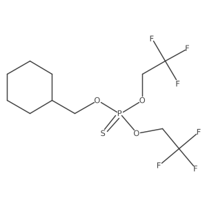 Cyclohexylmethoxy-sulfanylidene-bis(2,2,2-trifluoroethoxy)-lambda5-phosphane结构式