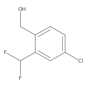 [4-Chloro-2-(difluoromethyl)phenyl]methanol结构式