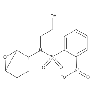 N-(6-Oxabicyclo[3.1.0]hexan-2-YL)-N-(2-hydroxyethyl)-2-nitrobenzenesulfonamide结构式