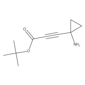 Tert-butyl 3-(1-aminocyclopropyl)prop-2-ynoate结构式