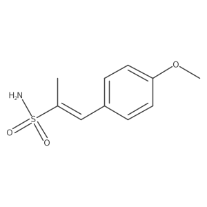 (1E)-1-(4-methoxyphenyl)prop-1-ene-2-sulfonamide结构式