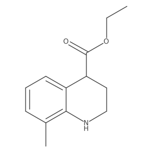 Ethyl 8-methyl-1,2,3,4-tetrahydroquinoline-4-carboxylate Structure