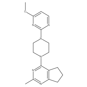 4-methoxy-2-(4-{2-methyl-5H,6H,7H-cyclopenta[d]pyrimidin-4-yl}piperazin-1-yl)pyrimidine Structure