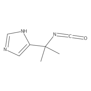 5-(2-isocyanatopropan-2-yl)-1H-imidazole结构式