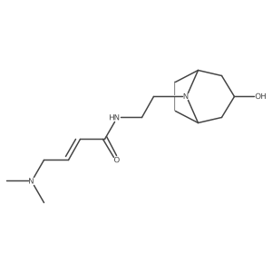 (2E)-4-(dimethylamino)-N-(2-{3-hydroxy-8-azabicyclo[3.2.1]octan-8-yl}ethyl)but-2-enamide Structure