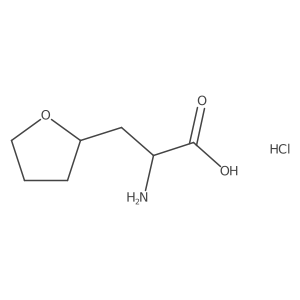 2-amino-3-[(2S)-oxolan-2-yl]propanoic acid hydrochloride结构式