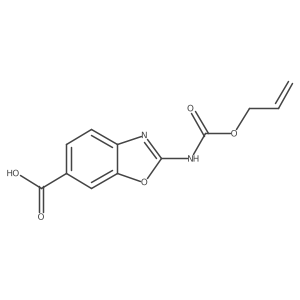 2-{[(Prop-2-en-1-yloxy)carbonyl]amino}-1,3-benzoxazole-6-carboxylic acid结构式