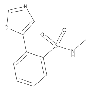 N-Methyl-2-oxazol-5-yl-benzenesulfonamide结构式