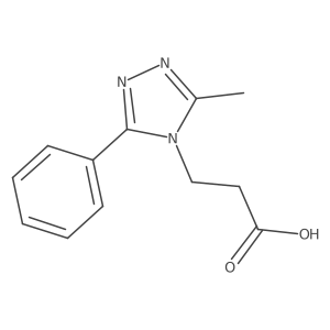 3-(3-methyl-5-phenyl-4H-1,2,4-triazol-4-yl)propanoic acid Structure